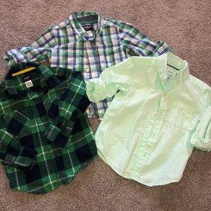 (3) 2T long sleeved button down